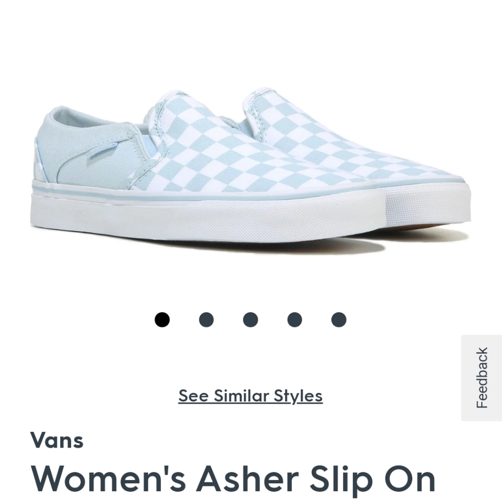 💙 Blue Checkered Vans